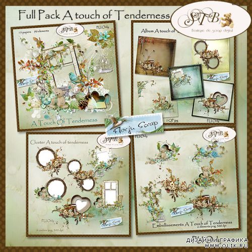 Скрап-набор «A touch of tenderness»