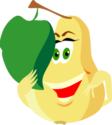 Клипарты- веселые фрукты