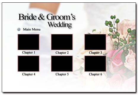 Свадебные шаблоны для создания DVD-меню
