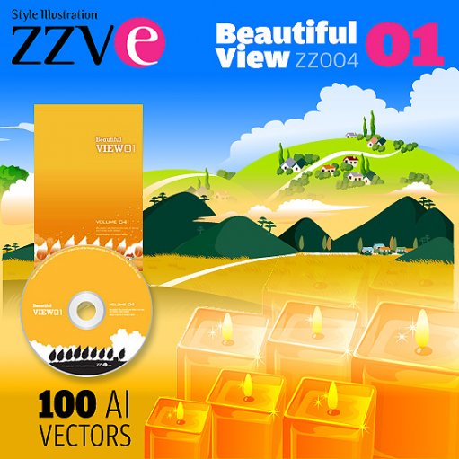 ClipArt. ZZVE - Beautiful View - 01