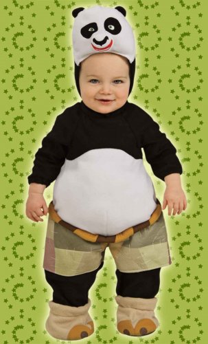 Шаблон детского кастюма "Панда кунг-фу"