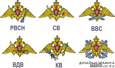Эмблемы войск РФ