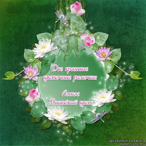 Две цветочные рамочки 