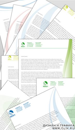 Векторный клипарт - Letterheads
