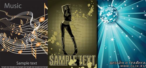 Music backgrounds vector