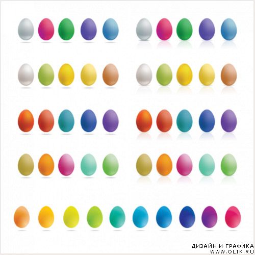 Easter Eggs Vector