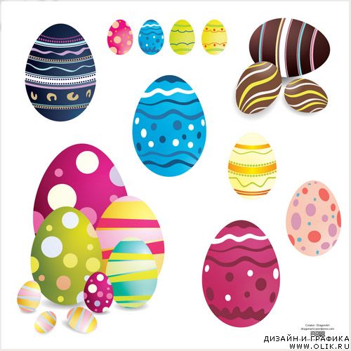 Easter Eggs Vector 2