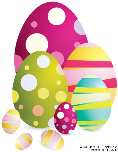 Easter Eggs Vector 2