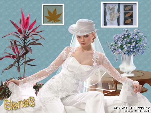 Шаблон для Фотошопа «Невеста» 