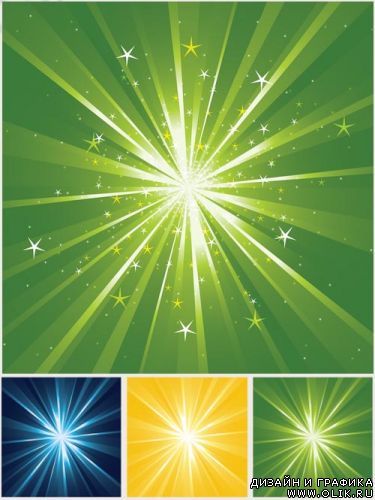 Light Rays Background Vector