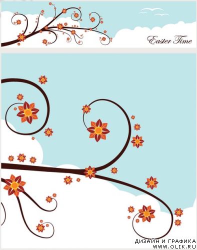 Springtime Banner Vector