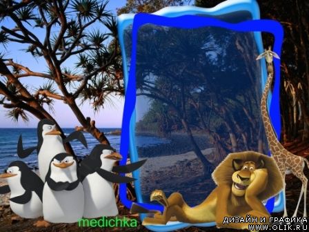 Рамка для фото - Мадагаскар