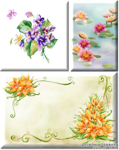 PSD - Цветы 8 PSD – Flowerses 8