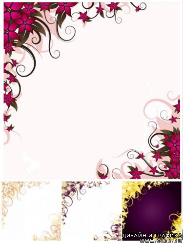 Floral Announcement Card
