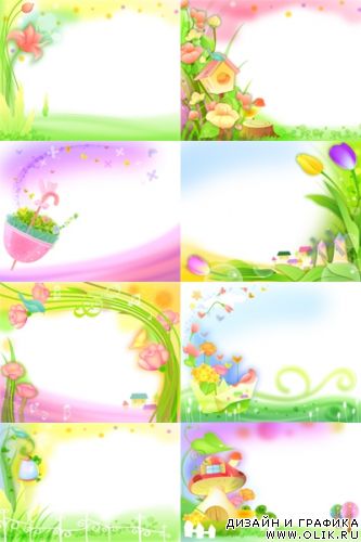 Клипарты - Child Floral designs
