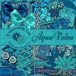  Скрап-набор "Aqua Velva" 