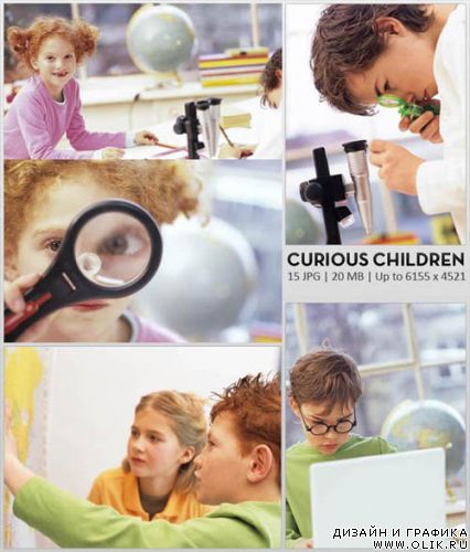 Фотоклипарт - Любопытные Дети / Curious Children