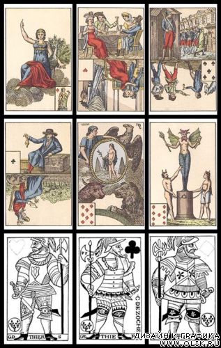 The Dover collection of ancient playing cards.