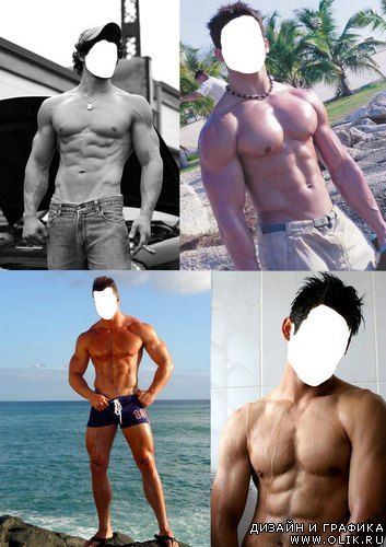 Фотошаблон - Мужчины