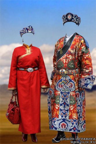 Шаблон для PHSP - Монгольский костюм 