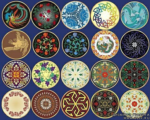 Round ornaments. Part 2