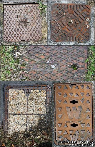 Manhole Cover Textures