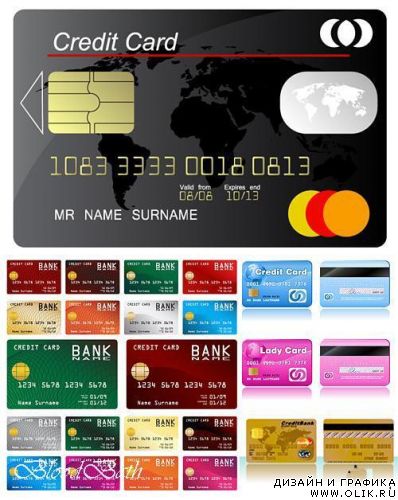 Cash Cards Vectors