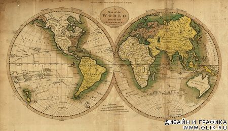 Карта мира 1795 года
