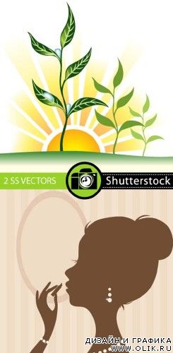 SS VECTORS Girl and plan SS VECTORS Girl and plan