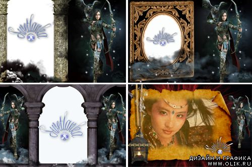 Рамки фэнтези для фото