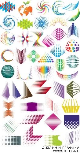 Abstract Vector Elements for Designers