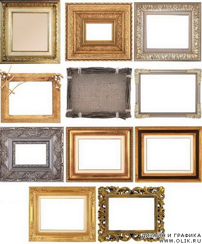 Frames of wood and metal