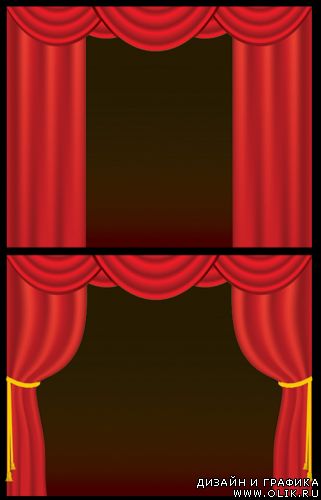 Curtain  vector