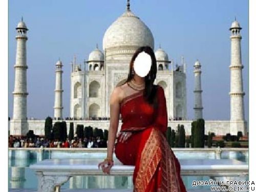 Шаблон для фотошопа - Индийский колорит 