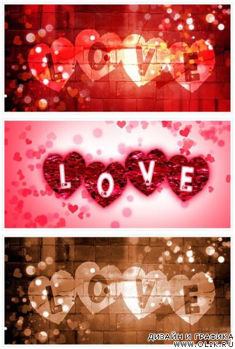 Love backgrounds - фоны с сердечками