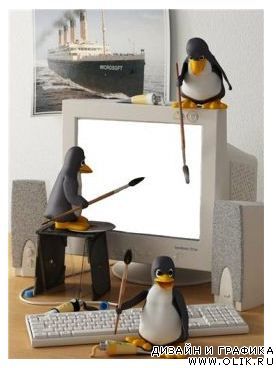 Пингвины малюют