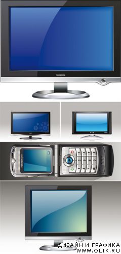 Векторный клипарт - Digital TV & Mobile