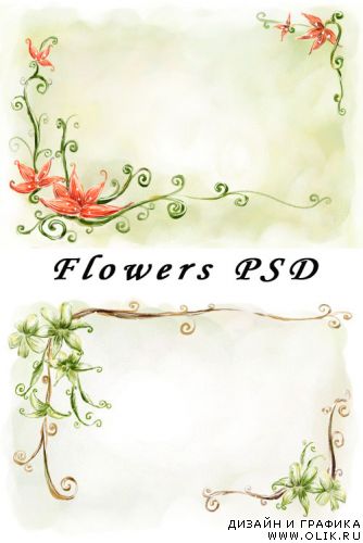 Flower PSD Template 2