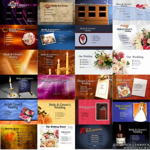 Wedding menu PSD