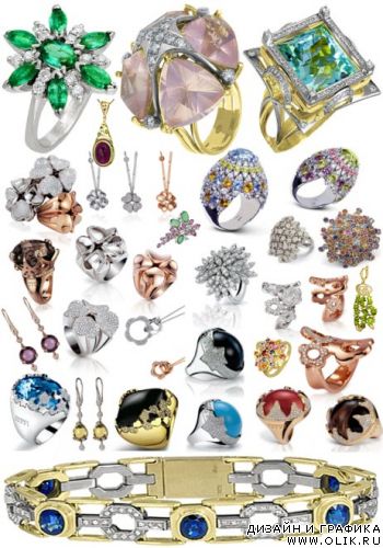 Клипарт – Ювелирные украшения 8  \  Klipart – Jewelry embellishment 8