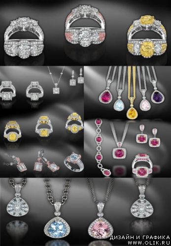 Клипарт – Ювелирные украшения 9  \  Klipart – Jewelry embellishment 9