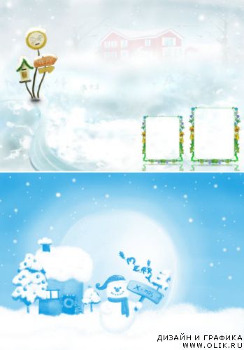 PSD - Зимняя сказка 2 PSD - Winter fairy tale 2