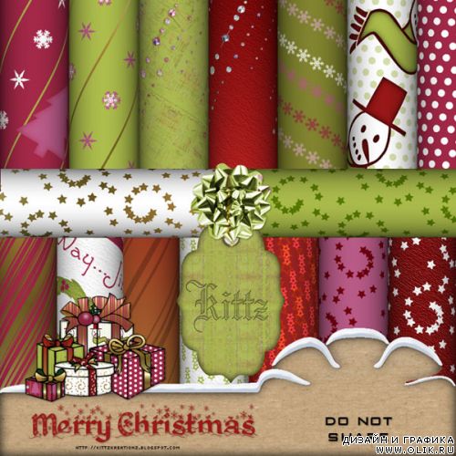 Merry Christmas - Рождественский скрап-набор от KittzKreationz