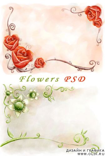 Flower PSD Template 6