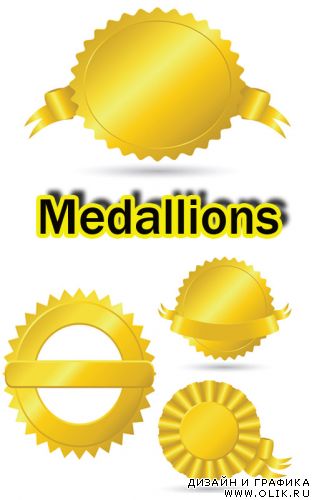 Golden medallions