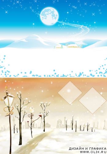PSD - Зимняя сказка 3 PSD - Winter fairy tale 3