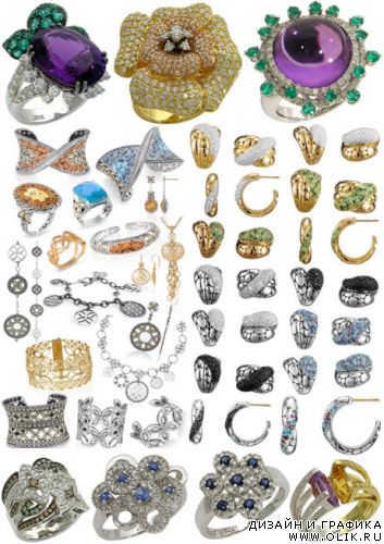 Клипарт – Ювелирные украшения 10  \  Klipart – Jewelry embellishment 10