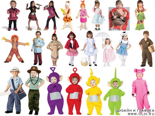 Огромная коллекция карнавальных костюмов - Детские шаблоны