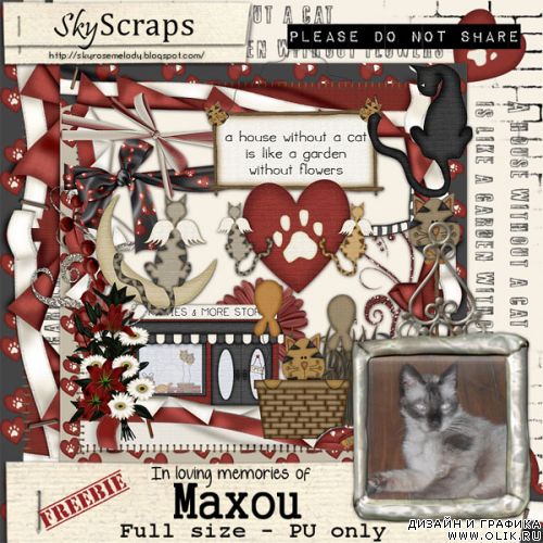 Скрап-набор In loving memories of Maxou от SkyScraps Designs