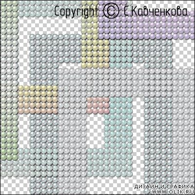 Жемчужные рамки для фотографий